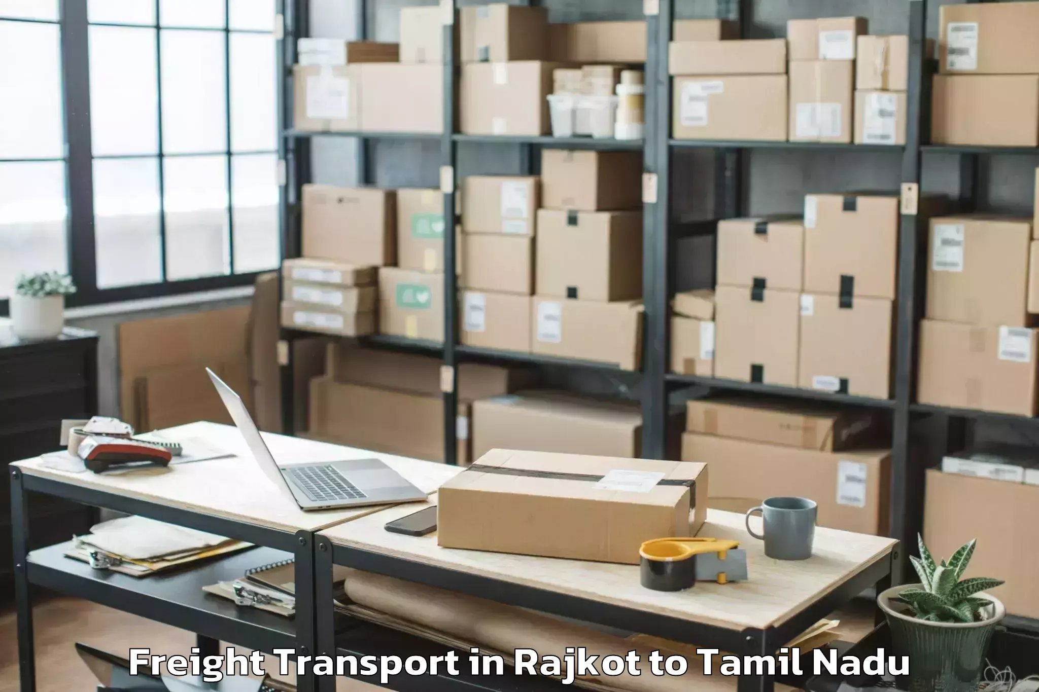 Quality Rajkot to Chengam Freight Transport